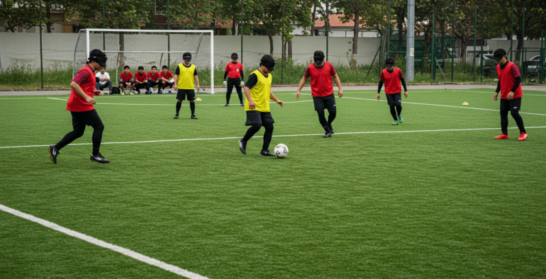 Piłka nożna dla niewidomych – zasady, historia i organizacje